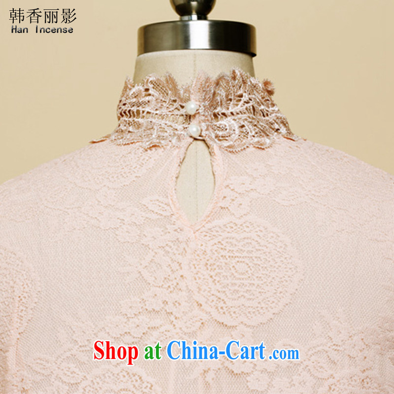 Korea, Hong Kong Film spring 2015 new female thick MM long-sleeved video thin solid T pension female spring Y 5 503 apricot S, Korea, Hong Kong, and shopping on the Internet