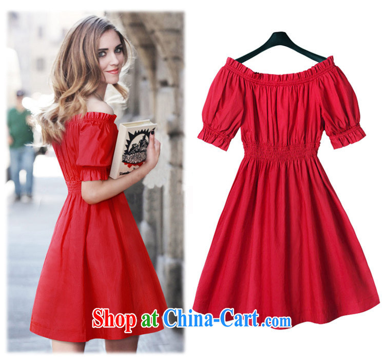 FIGS 2015 spring and summer new field for your shoulders bubble cuff larger graphics thin cotton the dresses girls summer Red Red XL pictures, price, brand platters! Elections are good character, the national distribution, so why buy now enjoy more preferential! Health