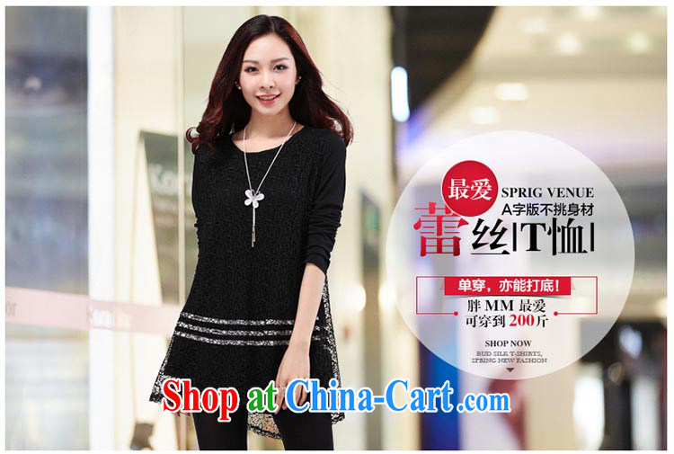 GE, Elizabeth 2015 the code female Korean version and replace the fat increase graphics thin, lace solid shirt DDS 009 black color 5 XL pictures, price, brand platters! Elections are good character, the national distribution, so why buy now enjoy more preferential! Health