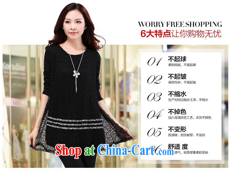 GE, Elizabeth 2015 the code female Korean version and replace the fat increase graphics thin, lace solid shirt DDS 009 black color 5 XL pictures, price, brand platters! Elections are good character, the national distribution, so why buy now enjoy more preferential! Health