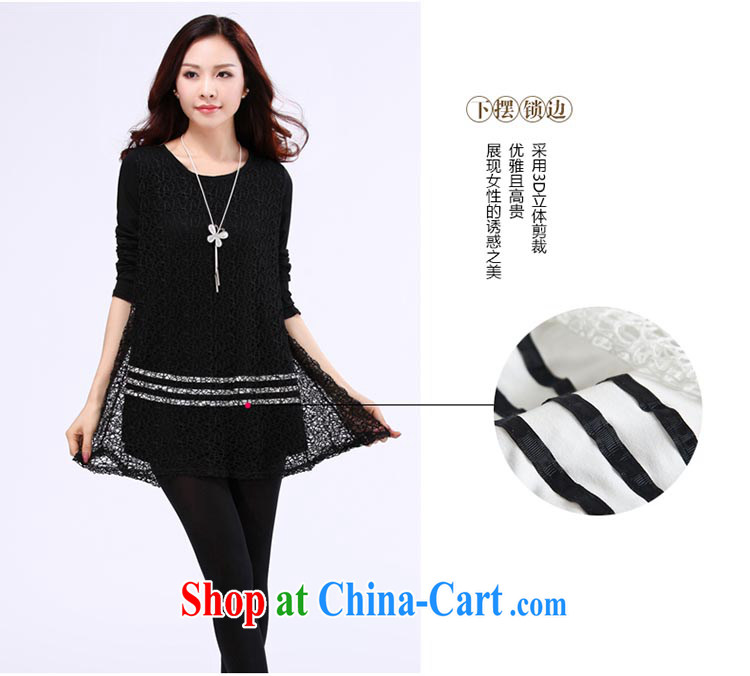 GE, Elizabeth 2015 the code female Korean version and replace the fat increase graphics thin, lace solid shirt DDS 009 black color 5 XL pictures, price, brand platters! Elections are good character, the national distribution, so why buy now enjoy more preferential! Health