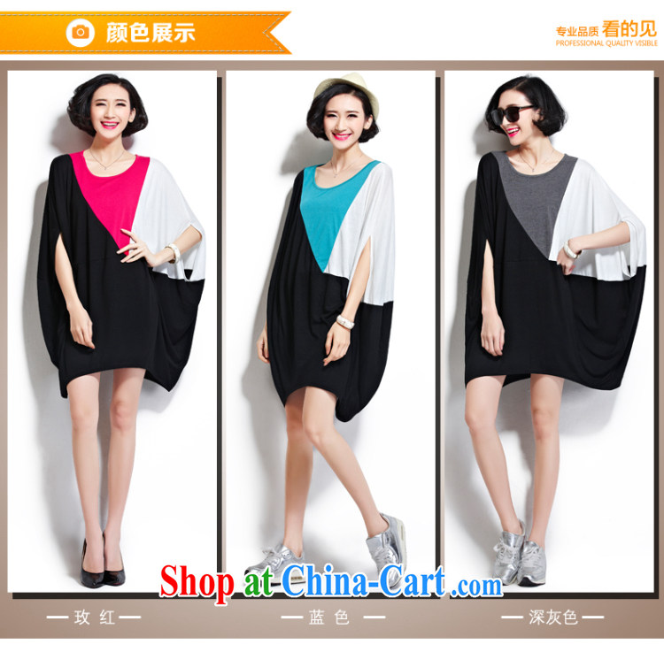 Diane of Mephidross summer 2015 new women in Europe and America with big stylish stitching large, loose dress casual comfort T-shirt large gray code are code pictures, price, brand platters! Elections are good character, the national distribution, so why buy now enjoy more preferential! Health