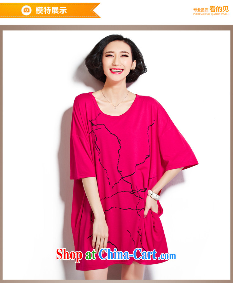 Diane of Mephidross 2015 spring and summer new Korean short-sleeved large, relaxed and comfortable 200 Jack thick MM T-shirt dress black large code are code pictures, price, brand platters! Elections are good character, the national distribution, so why buy now enjoy more preferential! Health