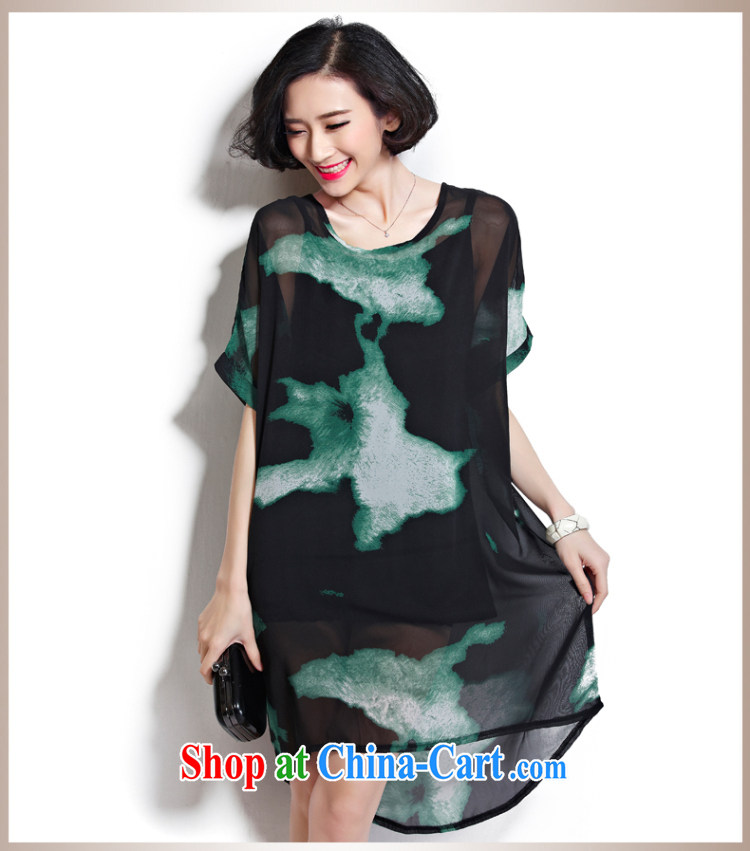 Oh, the 2015 Summer winds in Europe and the code does not rule fluoro long snow-woven dresses big fashion female fashion graphics thin black and red large code are code pictures, price, brand platters! Elections are good character, the national distribution, so why buy now enjoy more preferential! Health
