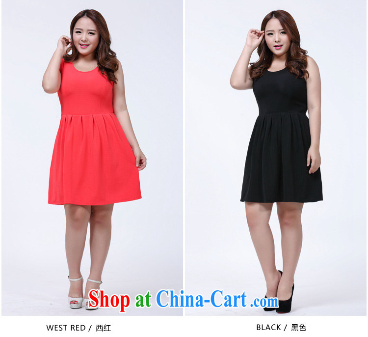 Not be Lin 2015 summer new Korean temperament and indeed XL dresses video thin-waist solid color thick mm sleeveless vest dress 1005 black XXXXL pictures, price, brand platters! Elections are good character, the national distribution, so why buy now enjoy more preferential! Health