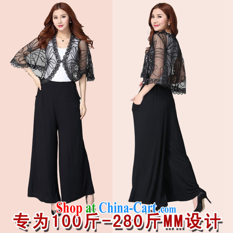Land is the Yi, female new 2015 summer thick MM graphics thin wide leg trousers and leisure and is indeed more relaxed black trousers 866 black XXXXXL pictures, price, brand platters! Elections are good character, the national distribution, so why buy now enjoy more preferential! Health