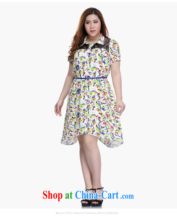 Slim Li-su 2015 summer new, larger female lace stamp duty over short-sleeved shirt dresses Q 7220 suit 4 XL pictures, price, brand platters! Elections are good character, the national distribution, so why buy now enjoy more preferential! Health