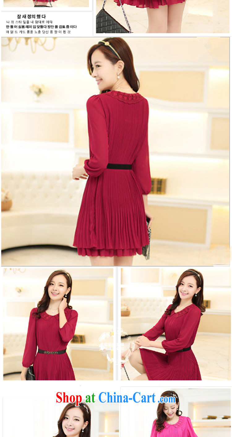 In short, the 2015 will be focused on the sister is indeed King, female Korean loose video thin 7 snow cuff woven 100, dresses female J of 701 red 5 XL pictures, price, brand platters! Elections are good character, the national distribution, so why buy now enjoy more preferential! Health