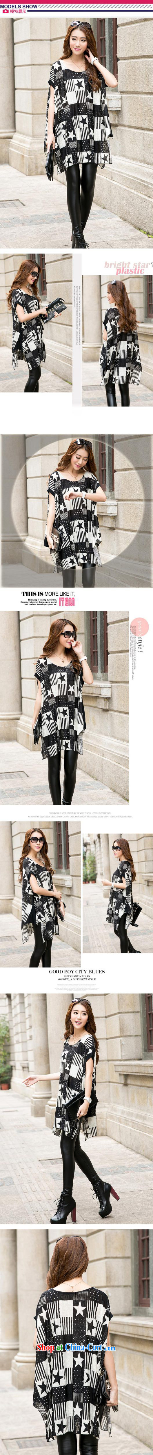 O, the US (Aoqimei) 2015 summer edition won the code personality female thick MM very casual, long, short-sleeved shirt T 6821 black XXL pictures, price, brand platters! Elections are good character, the national distribution, so why buy now enjoy more preferential! Health