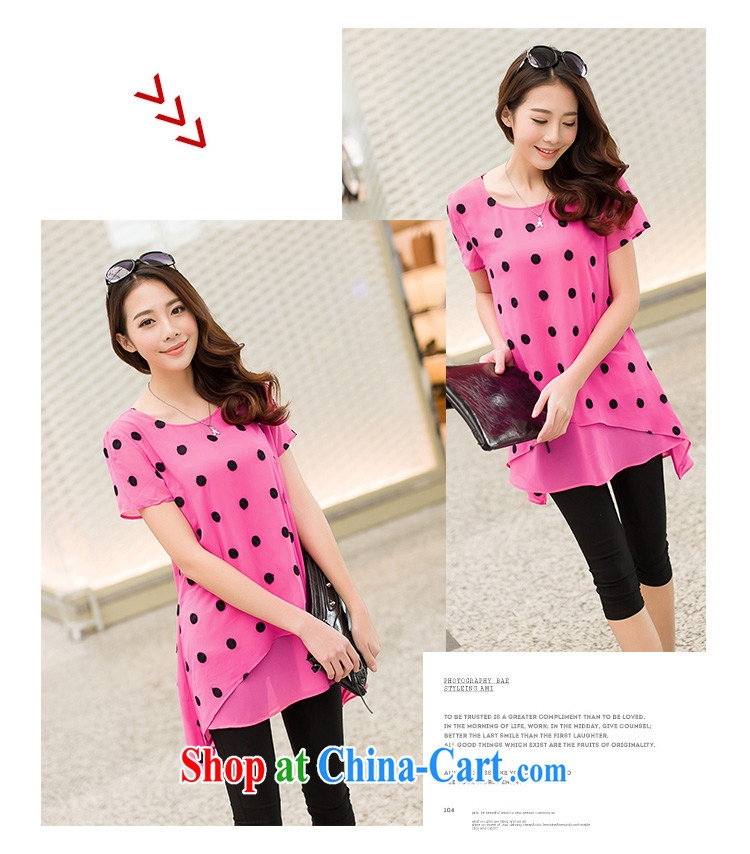 Cherry blossoms floating around 2015 new Summer Snow-woven shirt short-sleeved large, female T shirt thick mm relaxed, long T-shirt, black (the payment) XXXXL pictures, price, brand platters! Elections are good character, the national distribution, so why buy now enjoy more preferential! Health
