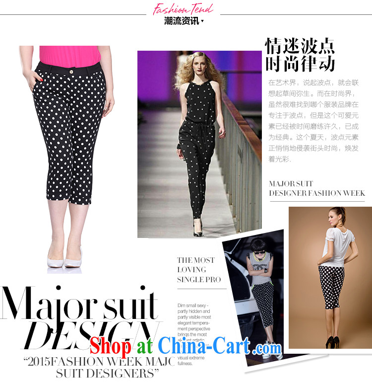 Slim LI Sau 2015 summer new, larger female knocked the tile graphics thin 100 7 ground pants Q 7566 black 3 XL/36 pictures, price, brand platters! Elections are good character, the national distribution, so why buy now enjoy more preferential! Health