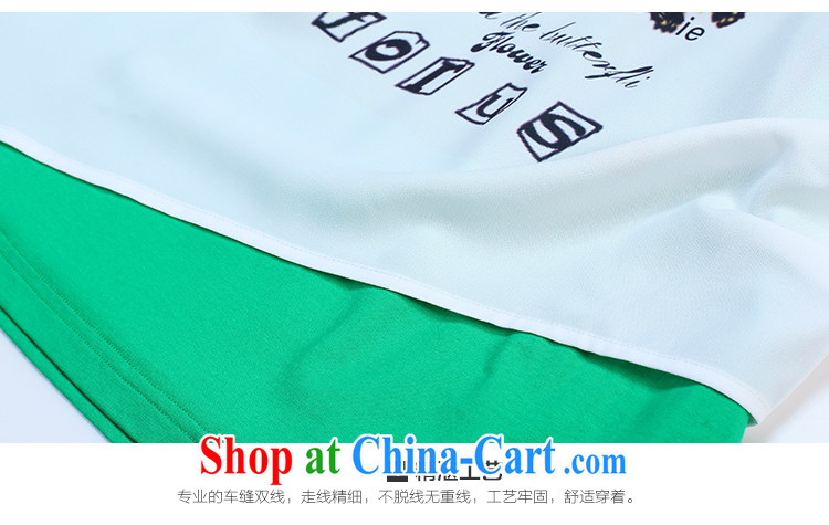 Slim LI Sau 2015 summer new, larger female round-collar vest stamp, T-shirt is really two-piece T shirts snow woven shirts Q 7570 green 5 XL pictures, price, brand platters! Elections are good character, the national distribution, so why buy now enjoy more preferential! Health