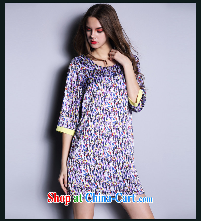 Mephidross economy honey, the European site the Code women's clothing 2015 summer new stylish european stamp beauty dresses skirt S 2630 photo color 5 XL pictures, price, brand platters! Elections are good character, the national distribution, so why buy now enjoy more preferential! Health