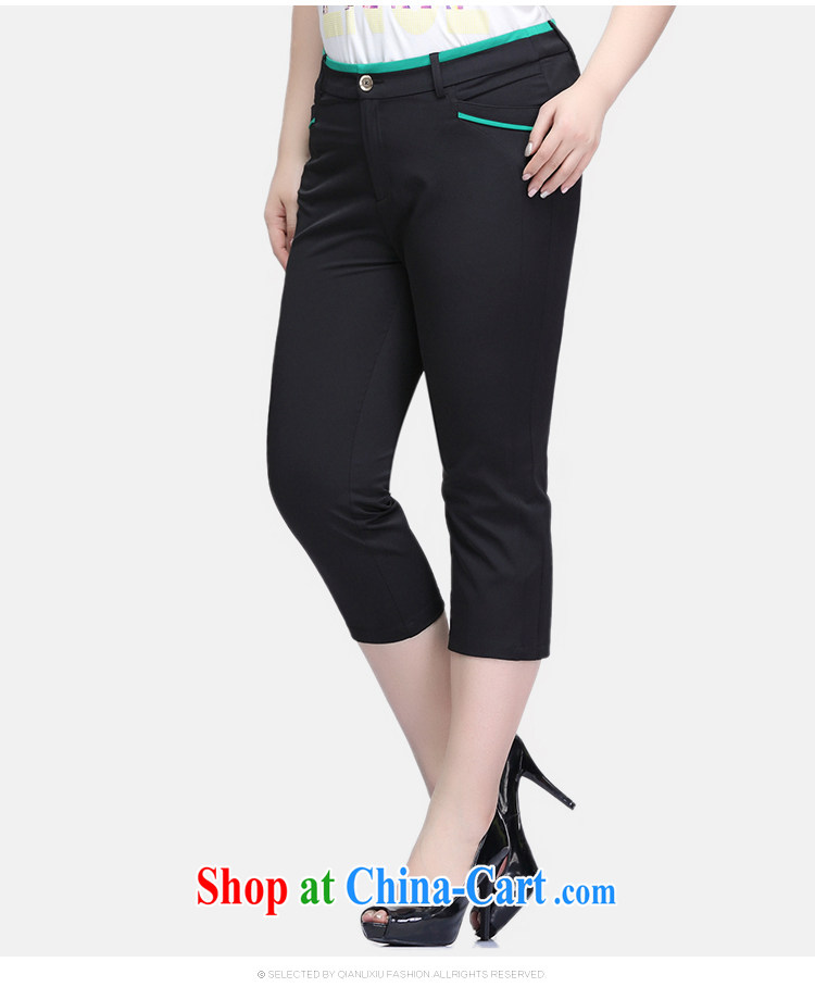 Slim LI Sau 2015 summer new, larger female fashion hit color stretch video thin 100 ground back in castor 7 pants Q 7702 black 3 XL pictures, price, brand platters! Elections are good character, the national distribution, so why buy now enjoy more preferential! Health