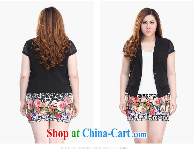 Slim LI Sau 2015 summer new, larger female presence with false trade descriptions for Web the stitching package short sleeves, small jacket Q 7705 m White 5XL pictures, price, brand platters! Elections are good character, the national distribution, so why buy now enjoy more preferential! Health