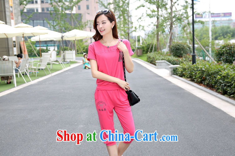 The Mona Lisa Newman's 2015 summer Korean version of the new movement, two-piece large, female casual short-sleeved Kit 6526 pink XXXXL pictures, price, brand platters! Elections are good character, the national distribution, so why buy now enjoy more preferential! Health