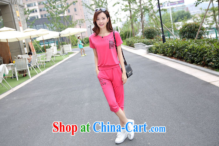 The Mona Lisa Newman's 2015 summer Korean version of the new movement, two-piece large, female casual short-sleeved Kit 6526 pink XXXXL pictures, price, brand platters! Elections are good character, the national distribution, so why buy now enjoy more preferential! Health