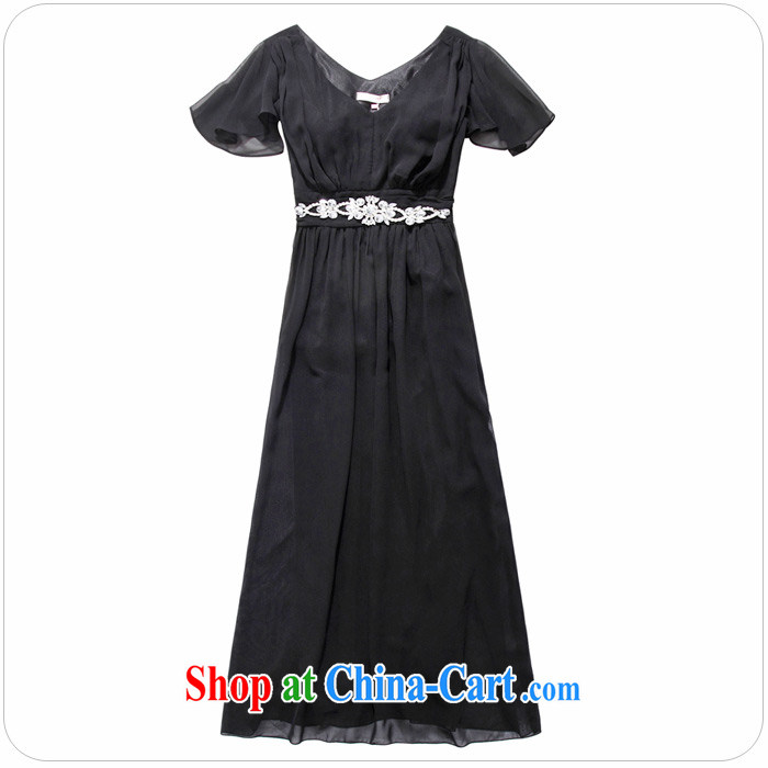 The delivery package as soon as possible by 2015 new summer luxury American drilling the waist snow woven skirts XL video thin flouncing cuff dress evening dress in black XXXL approximately 165 - 180 Jack pictures, price, brand platters! Elections are good character, the national distribution, so why buy now enjoy more preferential! Health