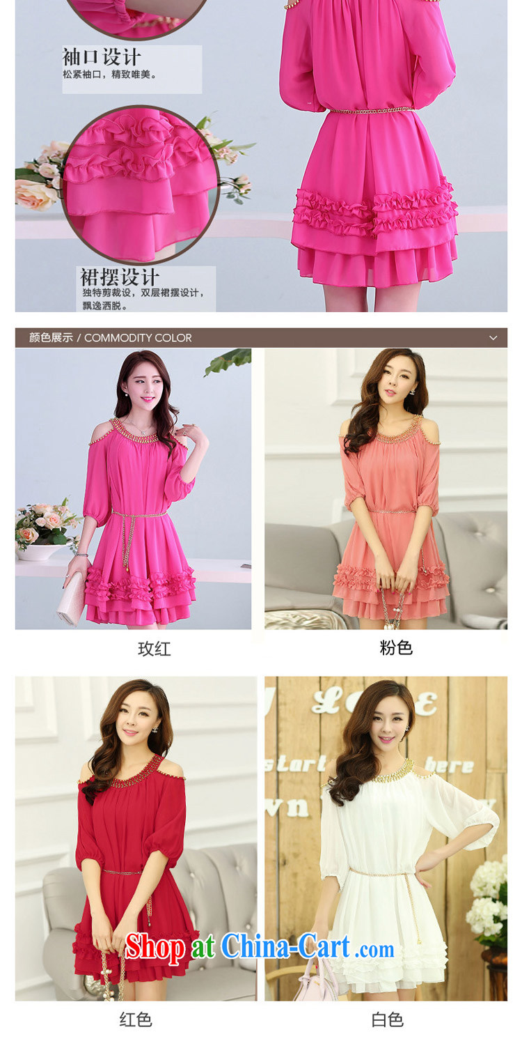According to perfect 2015 new Korean thick MM the hypertrophy, loose video thin bare shoulders short-sleeved snow woven lace rivet dresses Y 2100 by red 5 XL 230 - 260 Jack pictures, price, brand platters! Elections are good character, the national distribution, so why buy now enjoy more preferential! Health