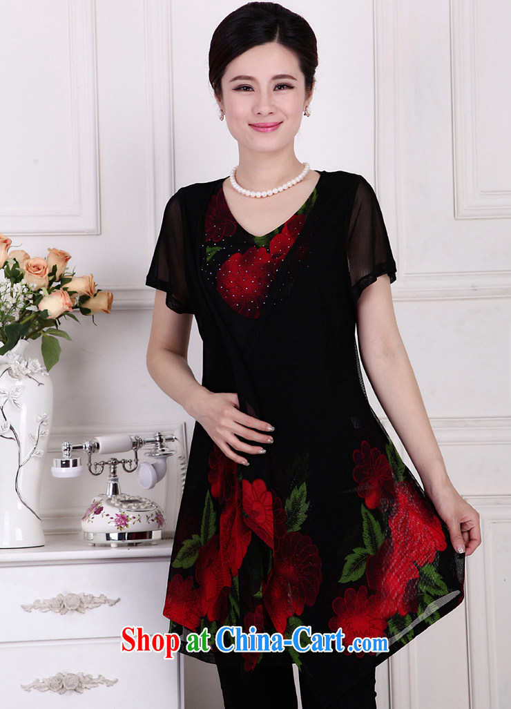 The line spend spring loaded new dress middle-aged women who are decorated with graphics thin short-sleeved dresses and high-end 5B 4105 West red 5 XL pictures, price, brand platters! Elections are good character, the national distribution, so why buy now enjoy more preferential! Health