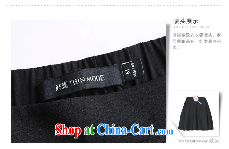 Slim, Mr Big, female 2015 summer new thick mm stylish solid color 100a large skirt in black 952251110 6 XL pictures, price, brand platters! Elections are good character, the national distribution, so why buy now enjoy more preferential! Health