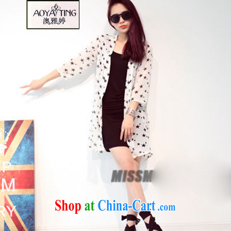 o Ya-ting 2014 summer new Korean stars snow woven shirts thick MM long, sunscreen and clothing tide 51 - 12 white 3XL recommends that you 160 - 200 jack, O Ya-ting (aoyating), online shopping