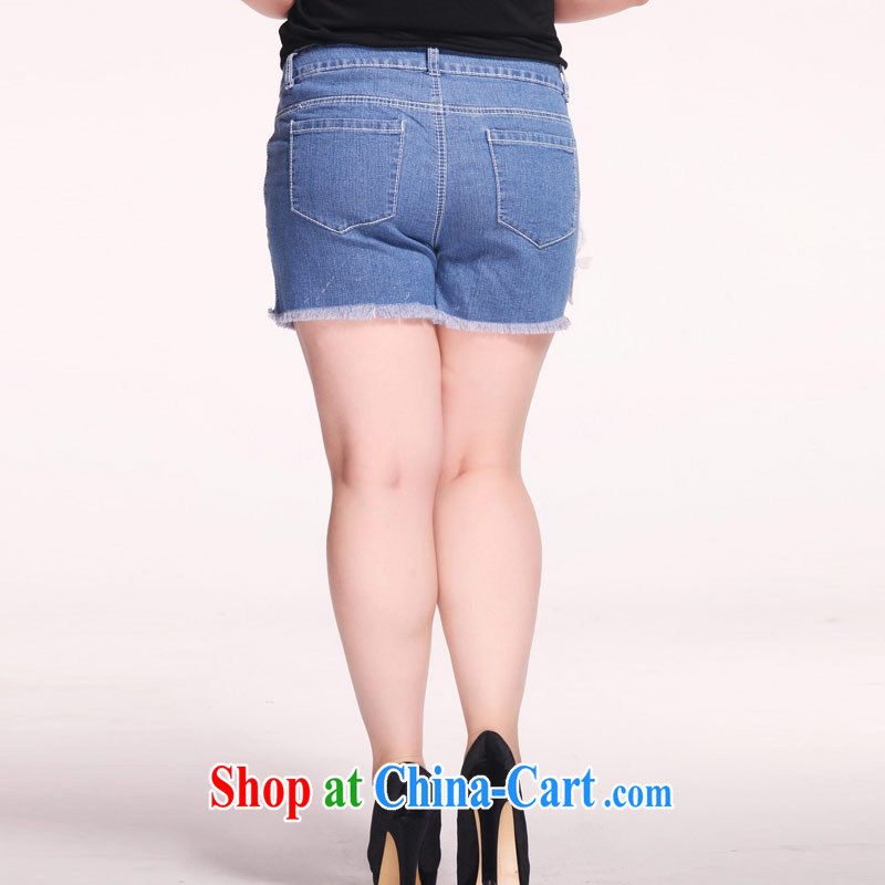 Thin (NOS) King, female new jeans stylish embroidered pin Pearl graphics thin hot pants M 76,931 roses 42 code 220 about Jack, thin (NOS), online shopping
