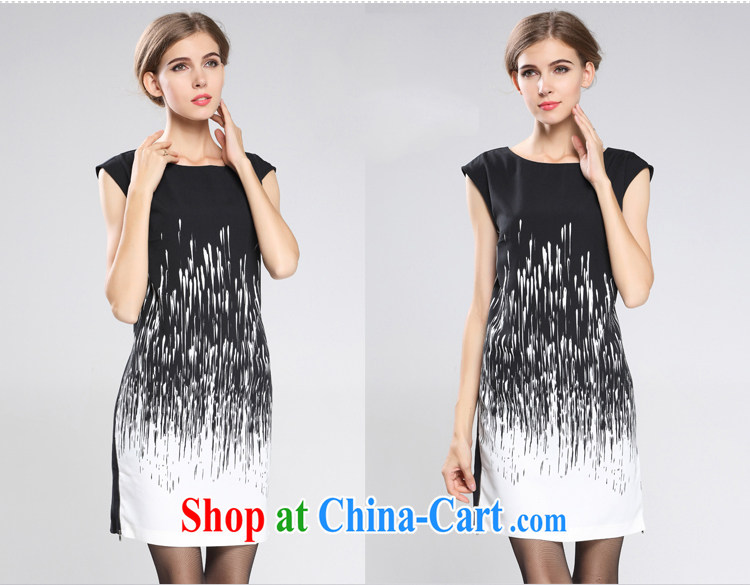 tomnrabbit the European site the Code women summer dresses new black-and-white striped thick sister graphics thin dresses pattern color XL pictures, price, brand platters! Elections are good character, the national distribution, so why buy now enjoy more preferential! Health