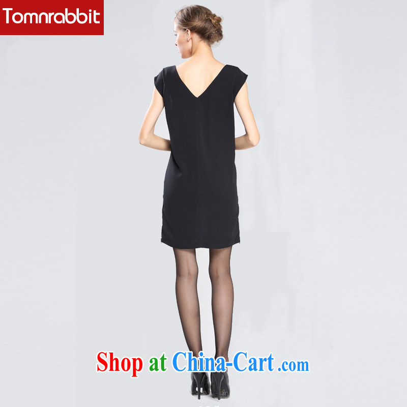 tomnrabbit the European site the Code women summer dresses new black-and-white striped thick sister graphics thin dresses pattern color XL, Tomnrabbit, shopping on the Internet