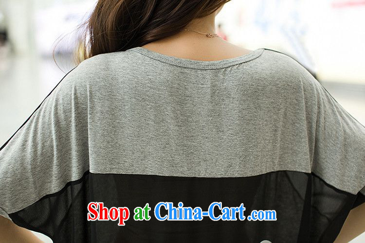 The sum 2015 summer female Korean loose the code leisure short-sleeved letter stamp stitched cuff round-neck collar, long T pension 200 jack is wearing a gray are code pictures, price, brand platters! Elections are good character, the national distribution, so why buy now enjoy more preferential! Health