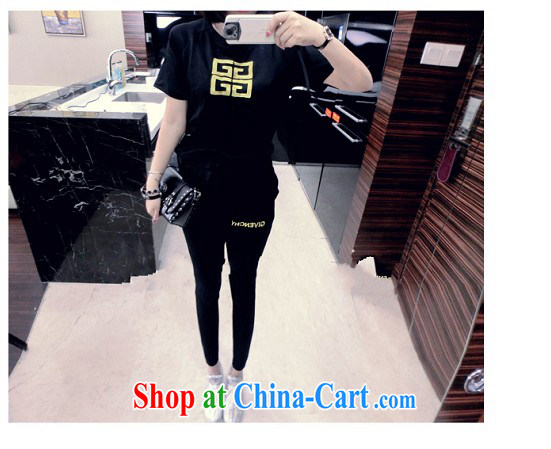 The fine, the European site spring and summer new women fashion the temperament T shirts, trousers leisure video thin package black are code pictures, price, brand platters! Elections are good character, the national distribution, so why buy now enjoy more preferential! Health