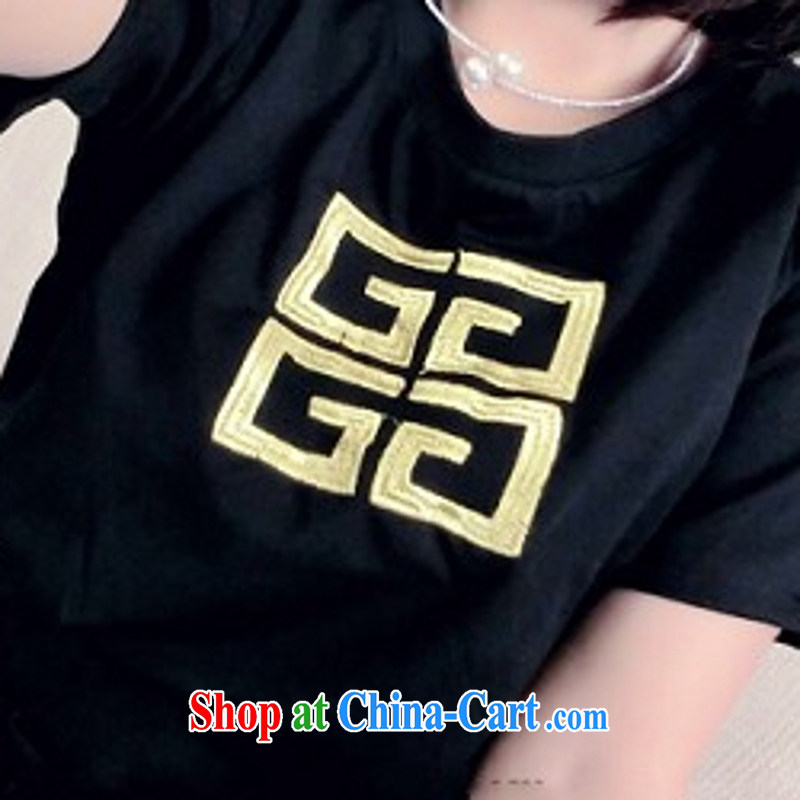 The fine, the European site spring and summer new women fashion the temperament T shirts, trousers and Leisure video thin package black, code, fine, and shopping on the Internet