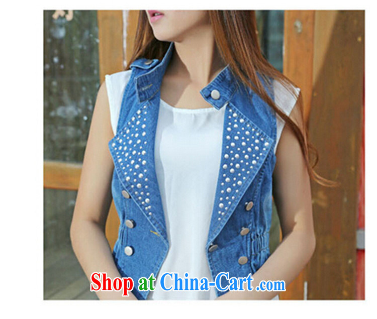 The MS spring 2015 new Korean fashion beauty jeans, a jacket girls summer larger women 0081 K dark blue XXXL pictures, price, brand platters! Elections are good character, the national distribution, so why buy now enjoy more preferential! Health
