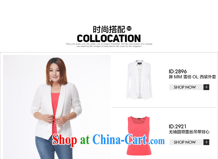 The MSSHE indeed XL women 2015 new summer sleeveless round neck lace solid vest 2921 white 3XL pictures, price, brand platters! Elections are good character, the national distribution, so why buy now enjoy more preferential! Health