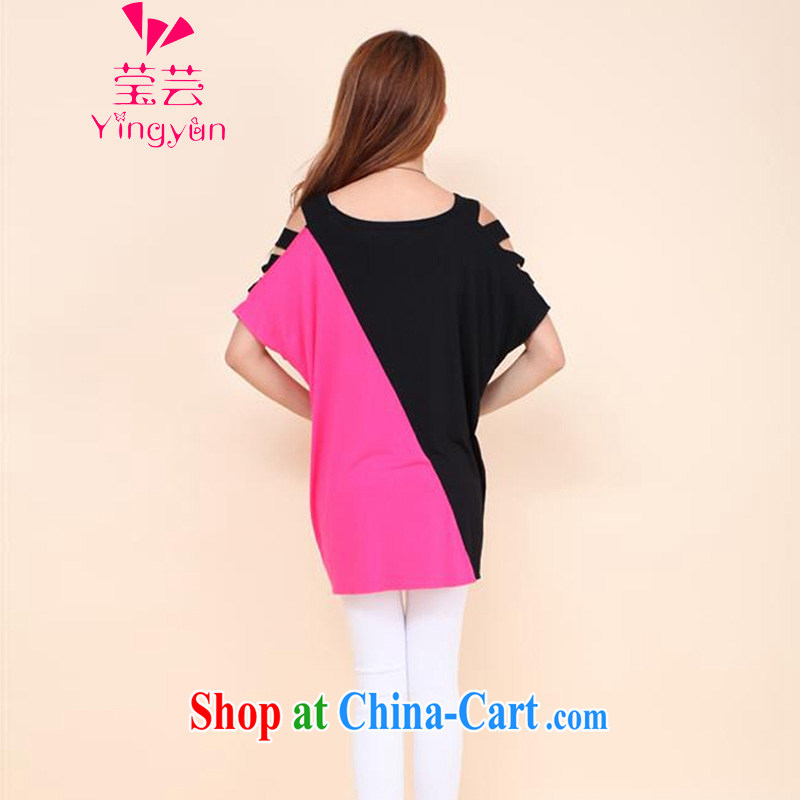 She will soon be 2015 summer new thick MM bare shoulders, long bat T-shirt large, loose female YM 15 # white XL, Ying, and shopping on the Internet