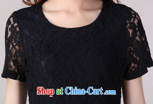 Land is still the Yi, female dress summer 2015 new mm thick Korean commuter style lace short-sleeved dress 2093 black XXXXL pictures, price, brand platters! Elections are good character, the national distribution, so why buy now enjoy more preferential! Health