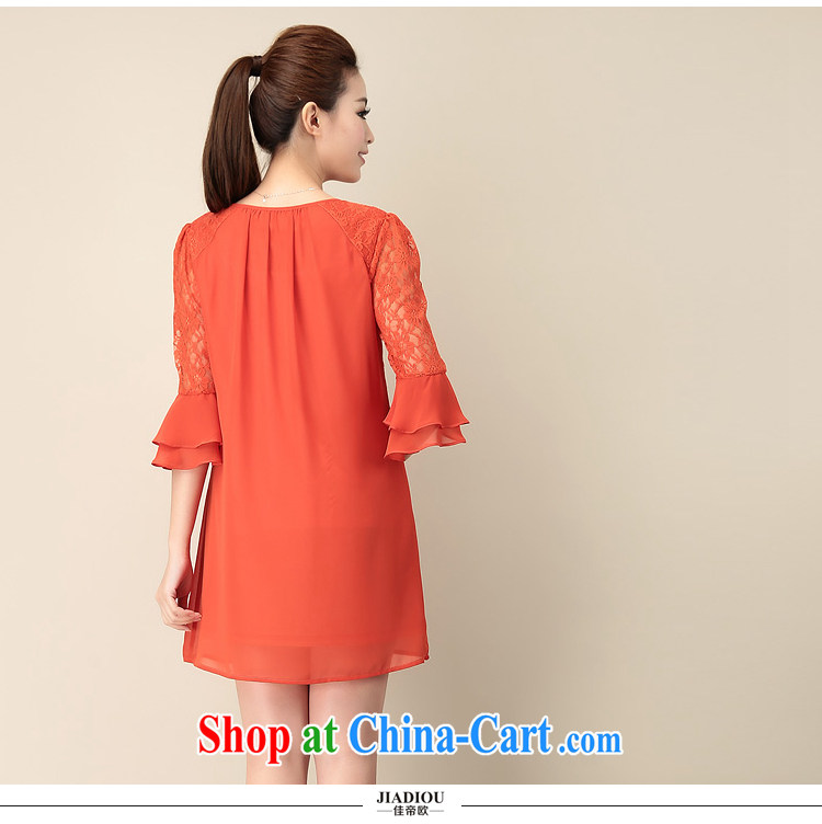 Better the Euro 2015 summer new, larger female thick MM lace stitching double horn cuff snow woven dresses girls orange red code 2 XL pictures, price, brand platters! Elections are good character, the national distribution, so why buy now enjoy more preferential! Health