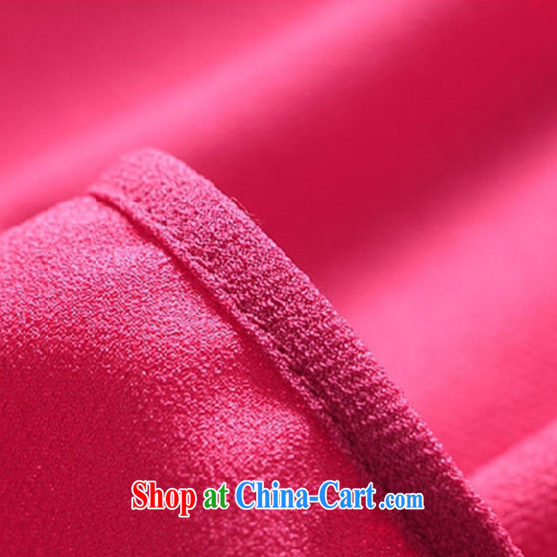 Pavilion at the Windsor, female 2015 summer new short-sleeved snow woven thick mm video thin Korean dresses LYC of 031 red 4 XL, GE, Elizabeth, and shopping on the Internet