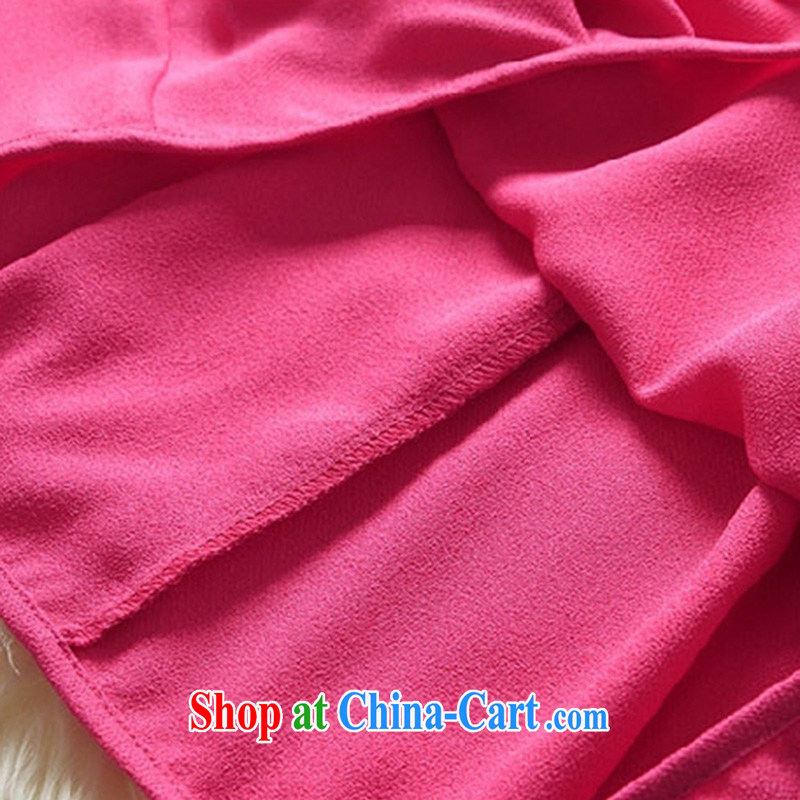 Pavilion at the Windsor, female 2015 summer new short-sleeved snow woven thick mm video thin Korean dresses LYC of 031 red 4 XL, GE, Elizabeth, and shopping on the Internet