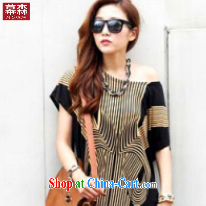 The sum 2015 summer women relaxed in Europe and the code with bat sleeves in stamp duty long loose T shirt thick MM T-shirt 200 jack to wear picture color code, the sum, and, shopping on the Internet