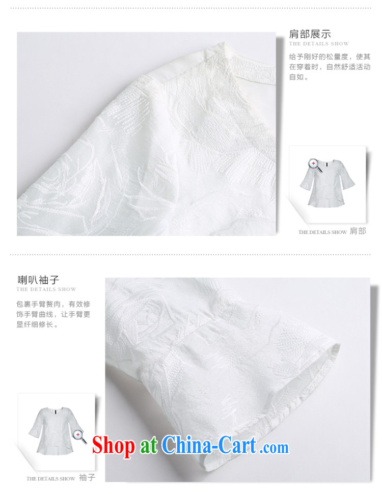 The MR big, female 2015 summer new, mm thick Loose Cuff flouncing sober dark flower T-shirt 952152902 white 3XL pictures, price, brand platters! Elections are good character, the national distribution, so why buy now enjoy more preferential! Health
