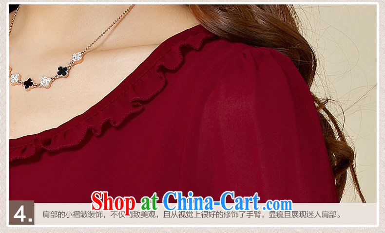 Measures, 2015 woven long-sleeved snow woven shirts larger female Korean version with flouncing graphics thin T-shirt wine red 4 XL pictures, price, brand platters! Elections are good character, the national distribution, so why buy now enjoy more preferential! Health
