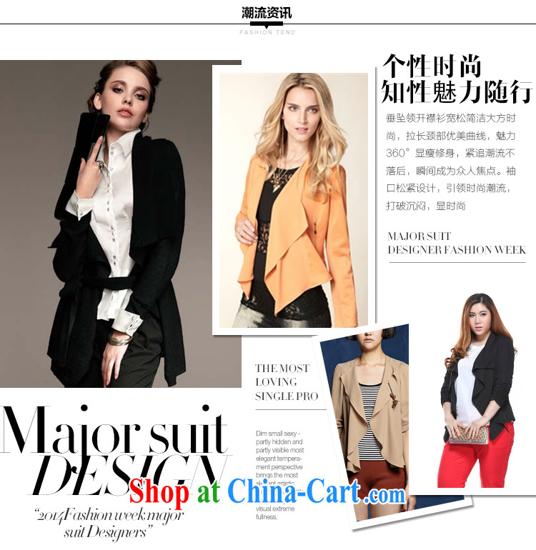 Slim Li-su 2015 spring new, larger female Korean Beauty 7 cuffs shawl cardigan shirt Q 7030 yellow 4 XL pictures, price, brand platters! Elections are good character, the national distribution, so why buy now enjoy more preferential! Health