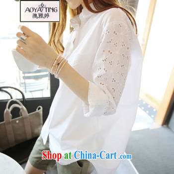 o Ya-ting 2015 summer new, larger female snow woven shirts thick MM the fat lace T-shirt with short sleeves girls 8 - 26 black 5 XL recommends that you 175 - 200 Jack pictures, price, brand platters! Elections are good character, the national distribution, so why buy now enjoy more preferential! Health