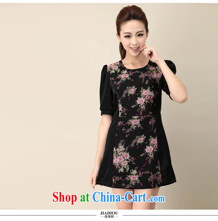 Better the Euro 2015 summer new XL thick MM graphics thin dresses retro stamp snow woven skirt black large code 5 XL pictures, price, brand platters! Elections are good character, the national distribution, so why buy now enjoy more preferential! Health