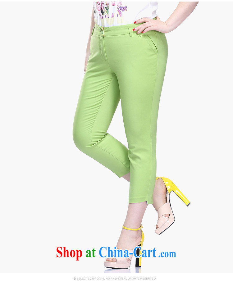 Slim Li-su 2015 summer new, larger women waist in stamp duty castor 100 8 ground pants flip side 7 pants Q 8659 black 34 pictures, price, brand platters! Elections are good character, the national distribution, so why buy now enjoy more preferential! Health