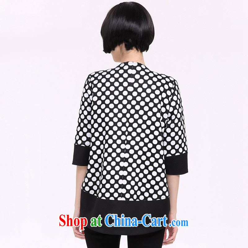 Kai Ting Connie 2015 spring and summer with new stylish thick MM graphics thin Korean version 7 sub-cuff dot jacket large, female picture color 5 XL recommended weight 190 - 210 jack wear, Kai Ting (KAITINGNI), online shopping