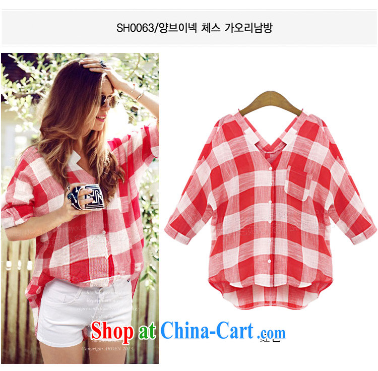 o Ya-ting 2015 summer new women mm thick T tartan shirt and indeed increase in T-shirt girls 812 red tartan 4 XL recommends that you 160 - 180 Jack pictures, price, brand platters! Elections are good character, the national distribution, so why buy now enjoy more preferential! Health