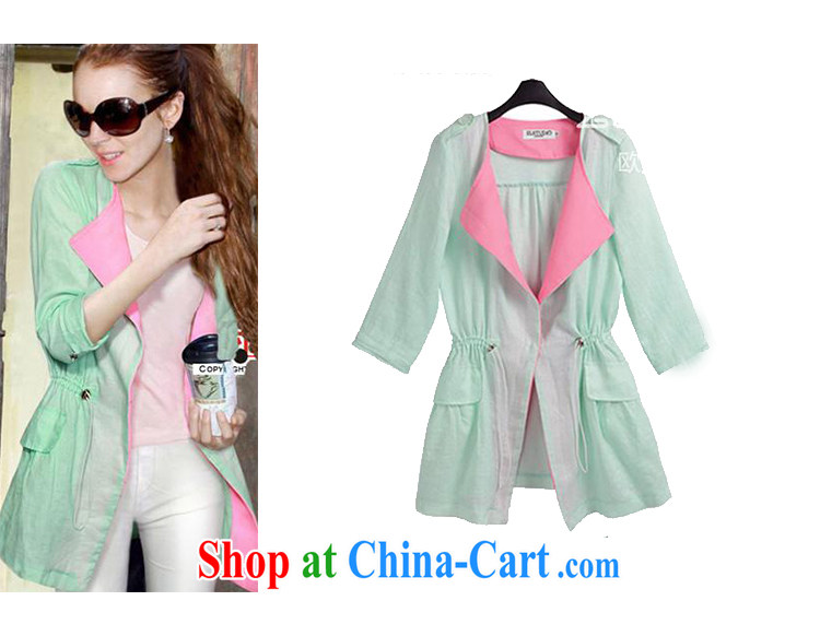 Tang year 2015 summer new, larger female women loose video thin 7 cuff sunscreen shirts clothing leisure jacket light green/1410 XL 4 165 - 175 Jack left and right pictures, price, brand platters! Elections are good character, the national distribution, so why buy now enjoy more preferential! Health