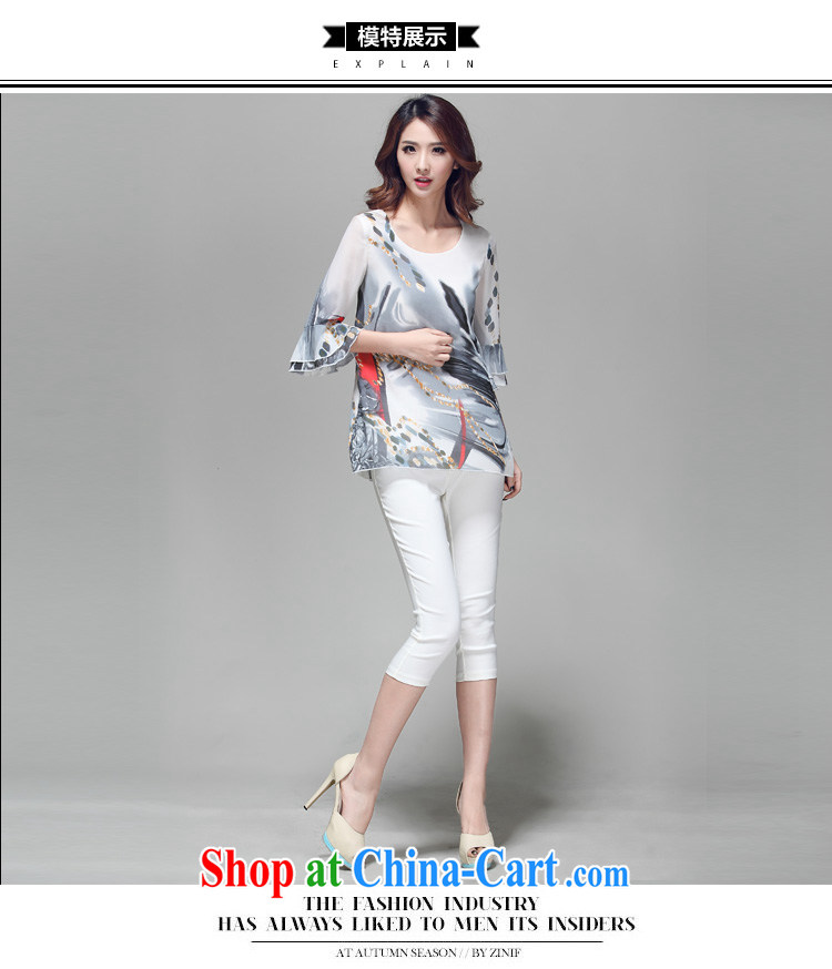 Morning would be 2015 summer new Korean trendy, female painting stamp snow T woven shirts beauty graphics thin 100 ground sleeves in T shirts stylish shirt female suit 3 XL pictures, price, brand platters! Elections are good character, the national distribution, so why buy now enjoy more preferential! Health